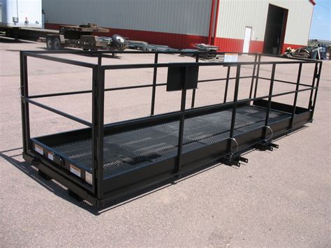 man lift basket for skid steer forks|work platform man basket.